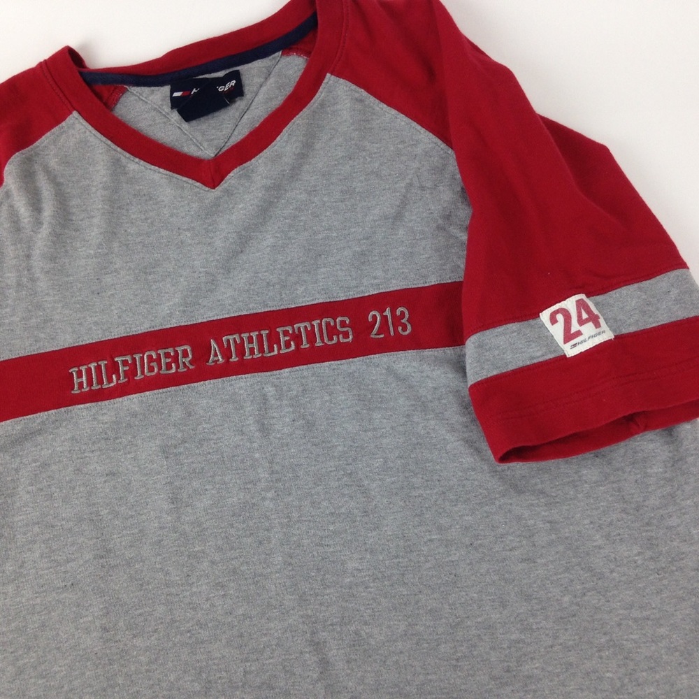 Vintage Hilfiger Athletics L spell out street wear